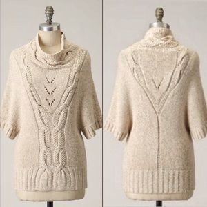 Anthropologie Guinevere Dolman Cable Knit Sweater